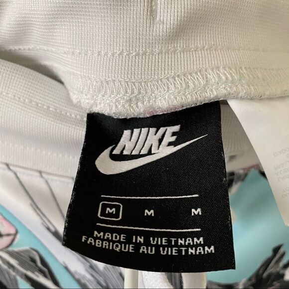 NIKE -Floral Femme Pink & Teal Ankle Track Pants - Picture 9 of 11